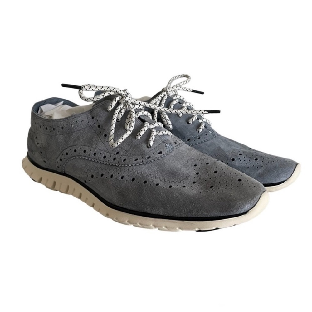 Cole Haan Gray Suede Wingtip Sneakers